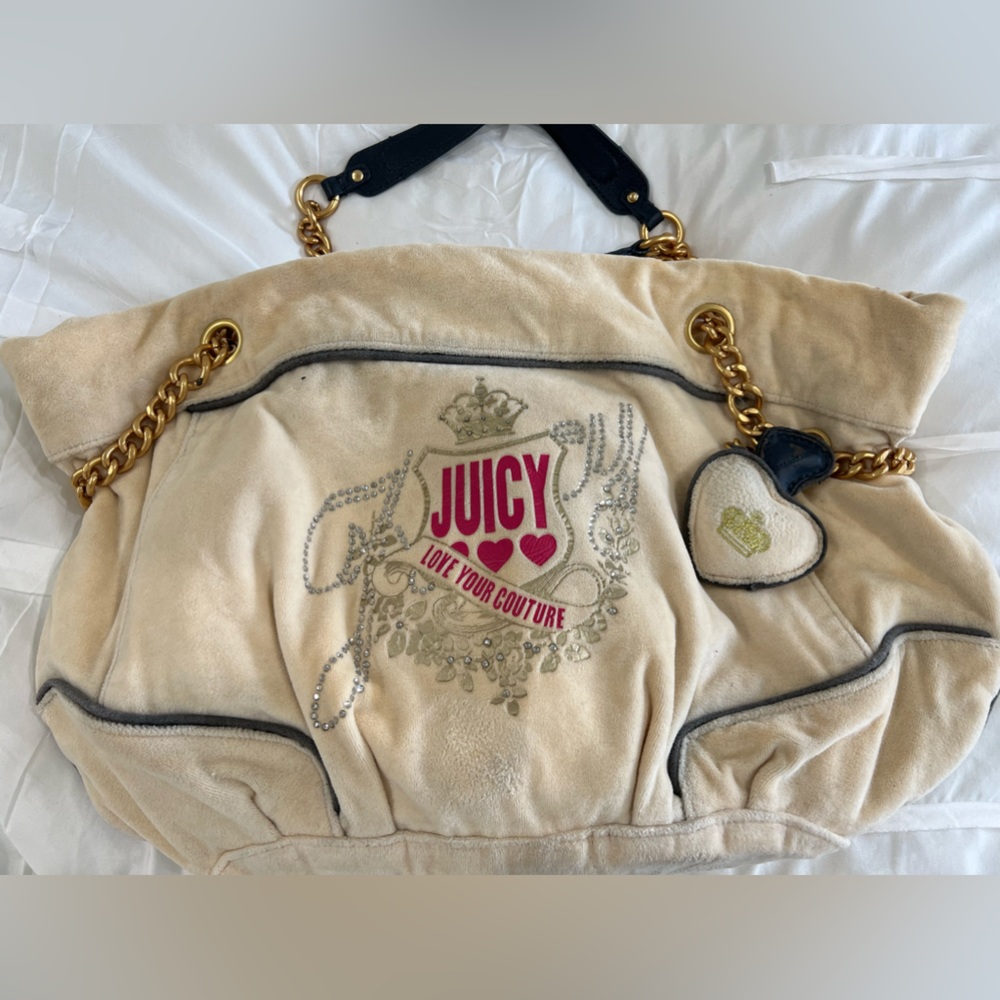 XL Vintage Juicy Couture Princess Satchel Hobo Bag